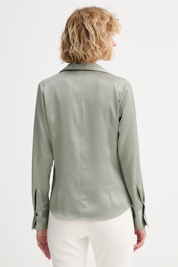 Oblečenie Calvin Klein košeľa dámska LV044F129G zelená