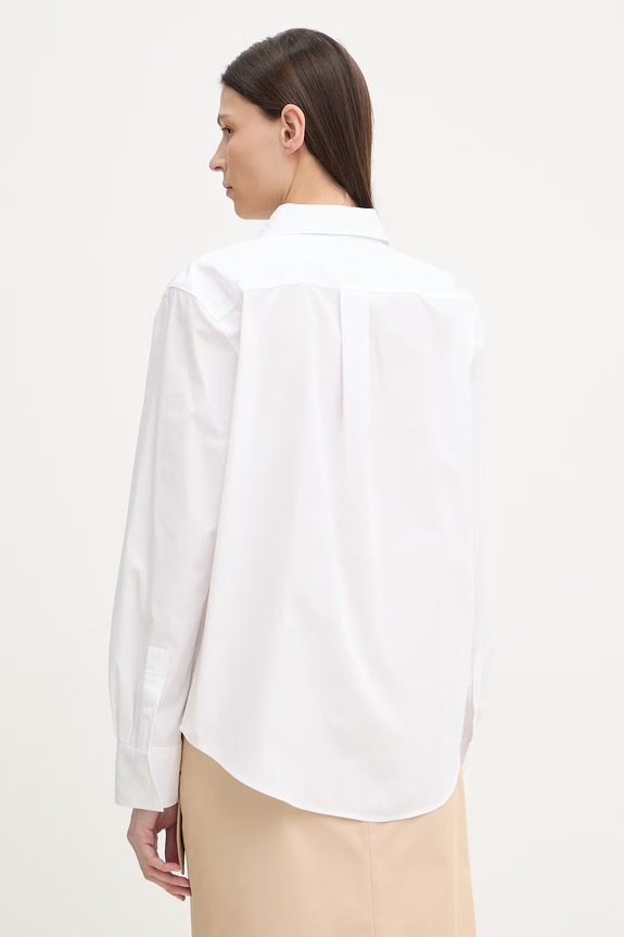 Îmbrăcăminte Calvin Klein cămașă de pentru femei, din bumbac LV044F136G alb