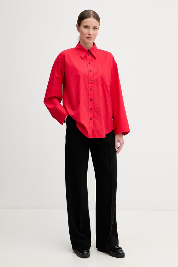 Barbour cămașă de damă din bumbac Angela LSH1663 rosu SS26