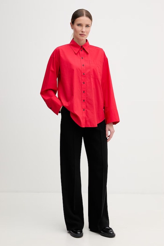 Barbour cămașă de damă din bumbac Angela LSH1663 rosu SS26