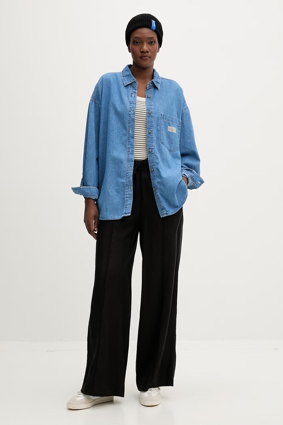 American Vintage koszula damska jeansowa IZE06A niebieski SS26