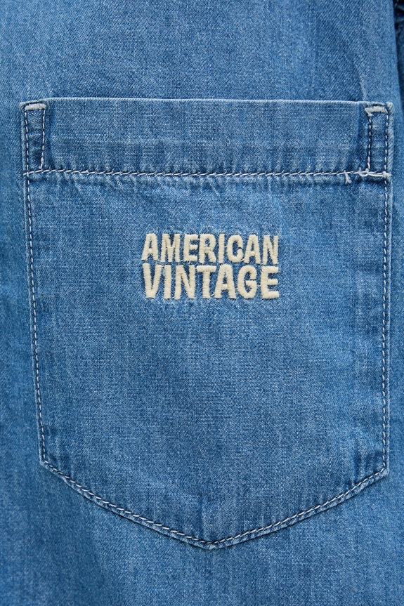 American Vintage koszula damska jeansowa IZE06A niebieski