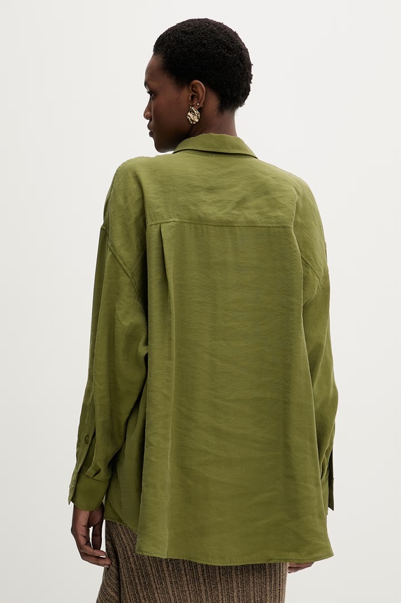 Abbigliamento American Vintage camicia da donna YSO06C verde