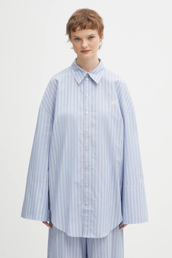 Rotate cotton shirt cotton blue 1153663082