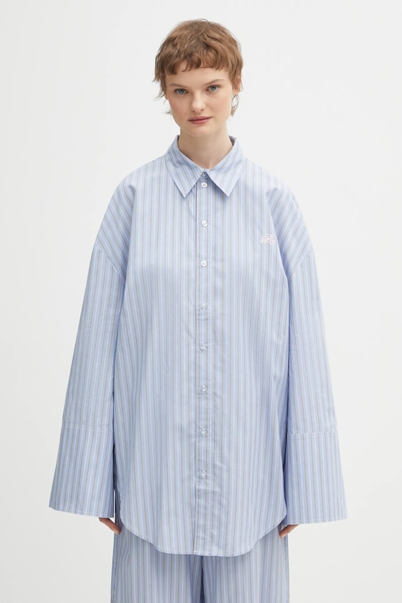 Rotate cotton shirt cotton blue 1153663082