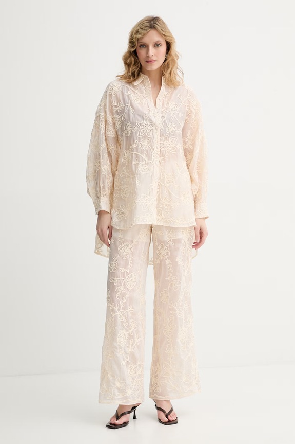 Twinset női lyocell ing 261LB2UFF bézs SS26