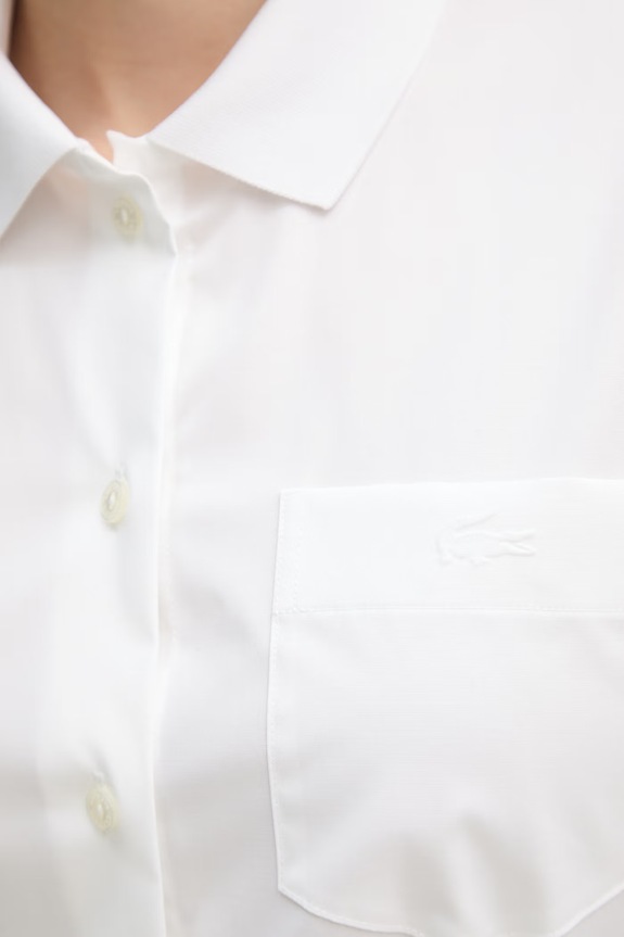 Lacoste cămașă pentru femei CF1152 alb