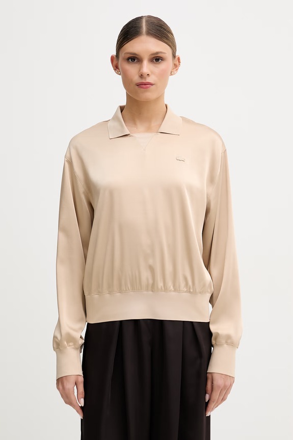 Lacoste μπλούζα Γυναικεία μπεζ CF9802