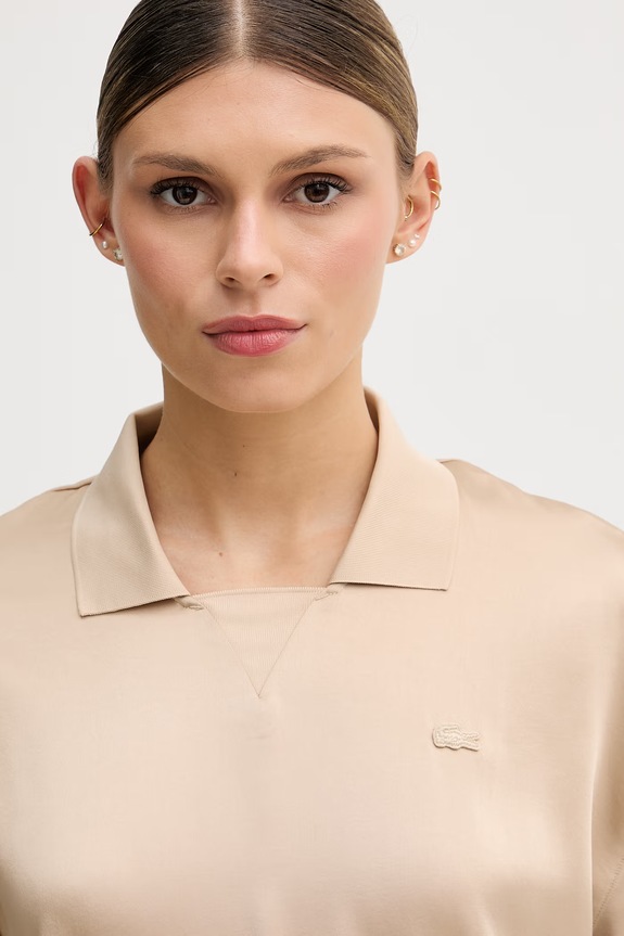 Lacoste μπλούζα Γυναικεία μπεζ CF9802