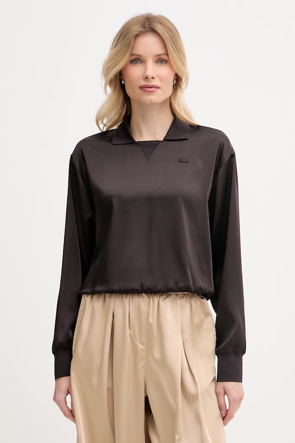 Lacoste bluzka damska brązowy CF9802
