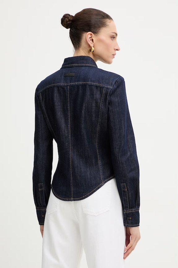 Odzież Trussardi koszula damska jeansowa 5179A200692N granatowy