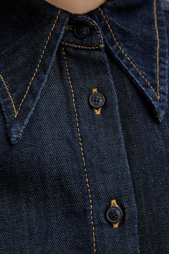 Trussardi koszula damska jeansowa 5179A200692N granatowy