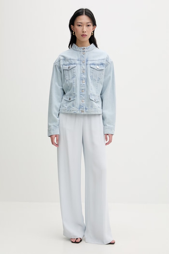 Gestuz geacă de blugi pentru femei, din denim 10911016 albastru SS26