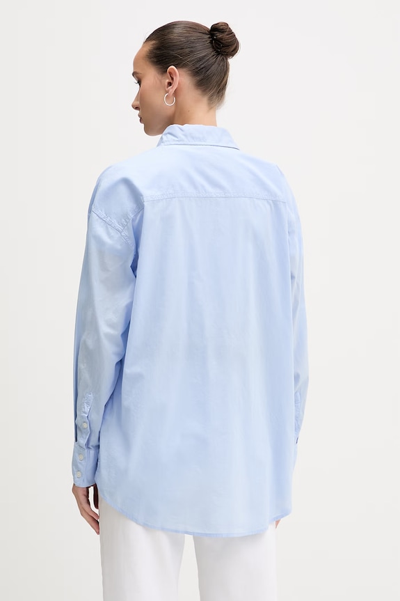 Oblečenie Guess Jeans košeľa dámska bavlnená W6GHC2.WN861 modrá