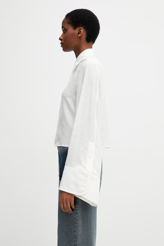 MM6 Maison Margiela сорочка з віскозою жіноча S52DT0044.M35737.003J білий SS26
