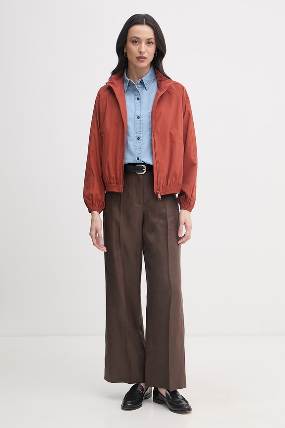 United Colors of Benetton cămașă pentru femei, din bumbac 5DHJDQ0DT albastru SS26