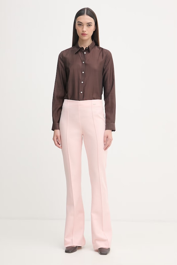 United Colors of Benetton női ing lyocellel 5S3SDQ0DU barna SS26