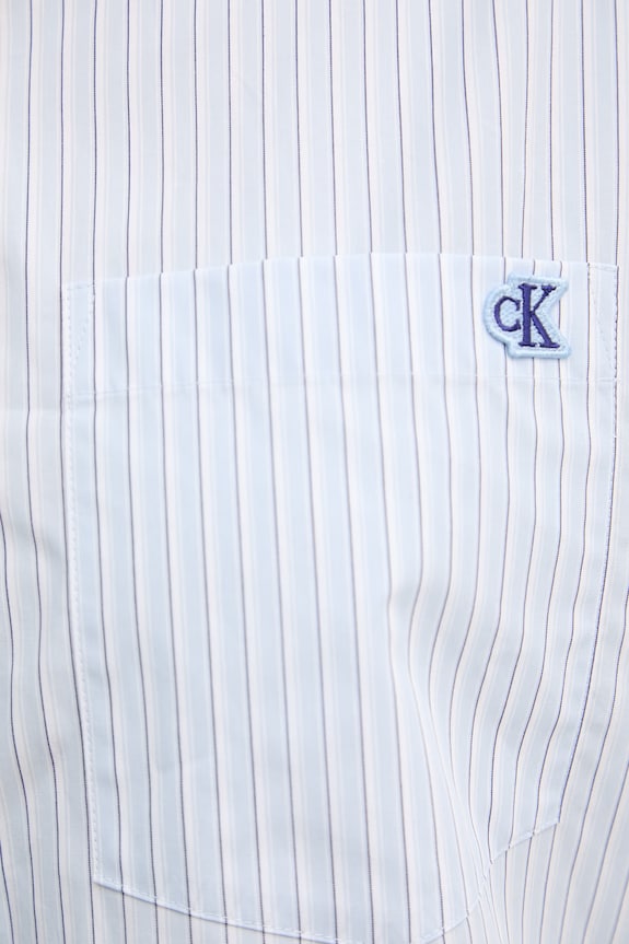 Calvin Klein Jeans bluză tip cămașă pentru femei, din bumbac LV047F105G albastru