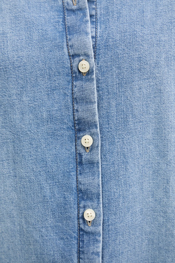 Calvin Klein Jeans Srajca ženska denim LV047F784G modra