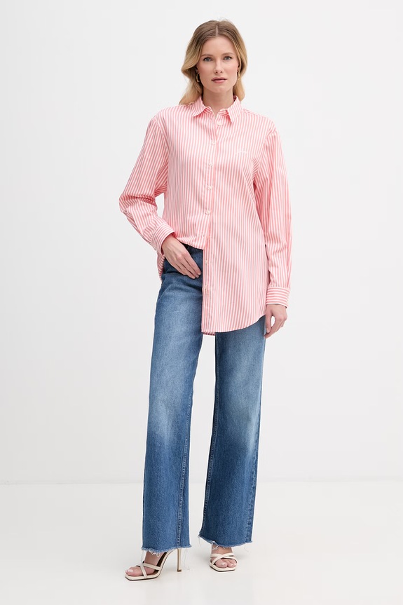 Guess košeľa dámska bavlnená TECLA W6GH39.W1849 oranžová SS26
