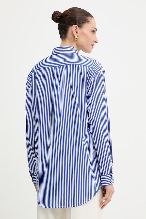 Îmbrăcăminte Guess Cămașă pentru femei, din bumbac TECLA W6GH39.W1849 albastru