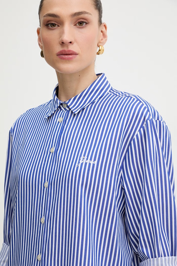 Guess Cămașă pentru femei, din bumbac TECLA albastru W6GH39.W1849