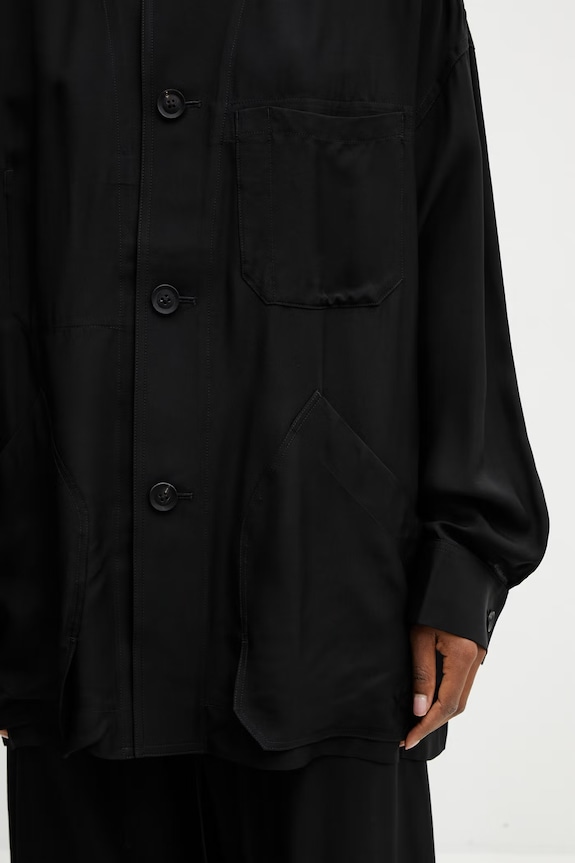 Y-3 CHORE JKT/SHRT shirt viscose Women's black KH2595