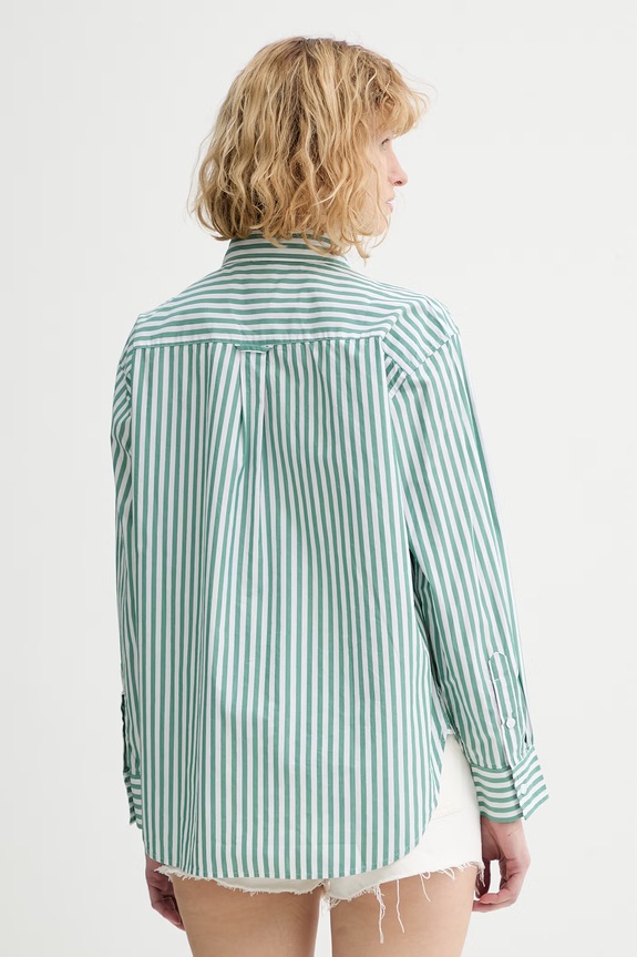 Ρούχα Βαμβακερό πουκάμισο Levi's HARLIE BOYFRIEND 001HM.0015 πράσινο
