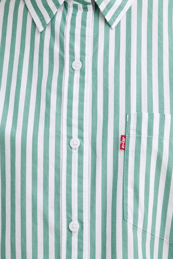 Βαμβακερό πουκάμισο Levi's HARLIE BOYFRIEND 001HM.0015 πράσινο