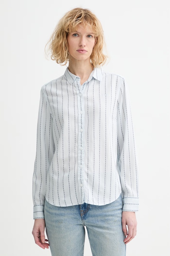 Srajca s primesjo lanu Levi's NEW CLASSIC FIT BW Našitek modra 34574.0081