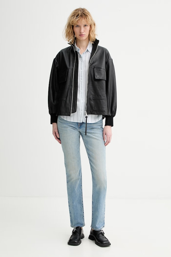 Πουκάμισο με μείγμα από λινό Levi's NEW CLASSIC FIT BW 34574.0081 μπλε SS26