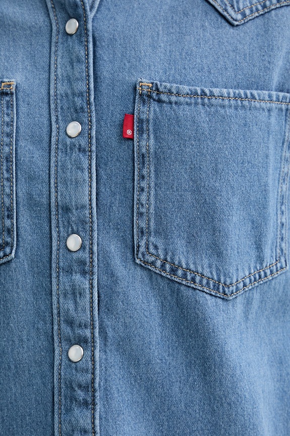 Levi's koszula jeansowa TEODORA WESTERN A7244.0006 niebieski