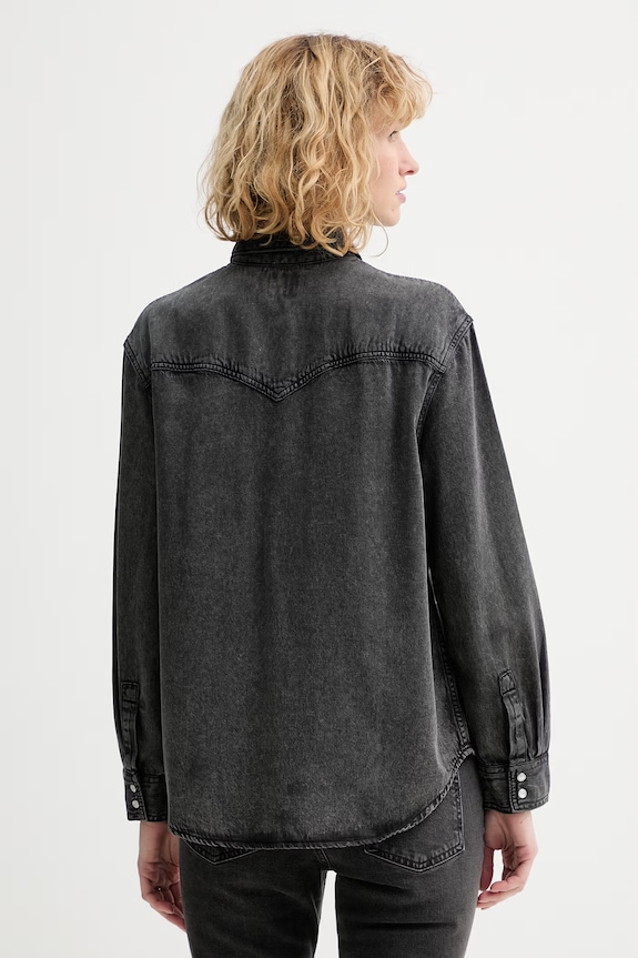 Oblačila Jeans srajca Levi's TEODORA WESTERN A7244.0079 črna