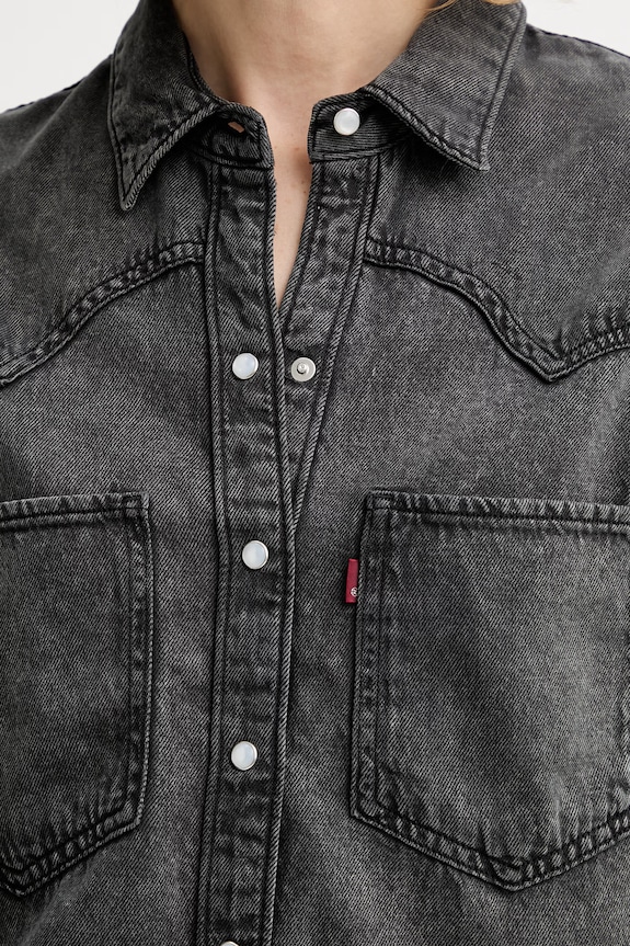 Jeans srajca Levi's TEODORA WESTERN A7244.0079 črna