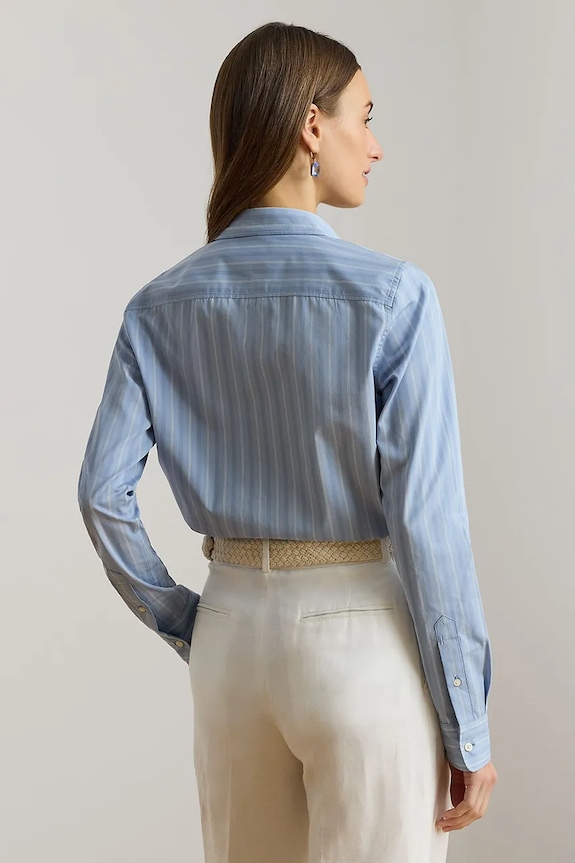 Lauren Ralph Lauren πουκάμισο γυναικείο βαμβακερό 200P08914 μπλε SS26