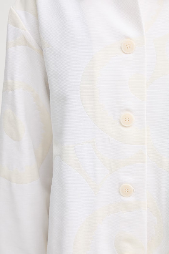 Marimekko Košeľa dámska s bavlnou 095136 béžová
