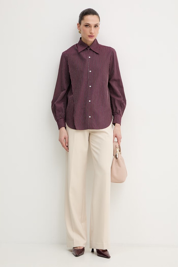 Košile MAX&Co. MCOTECA 2616111012200 burgundské SS26