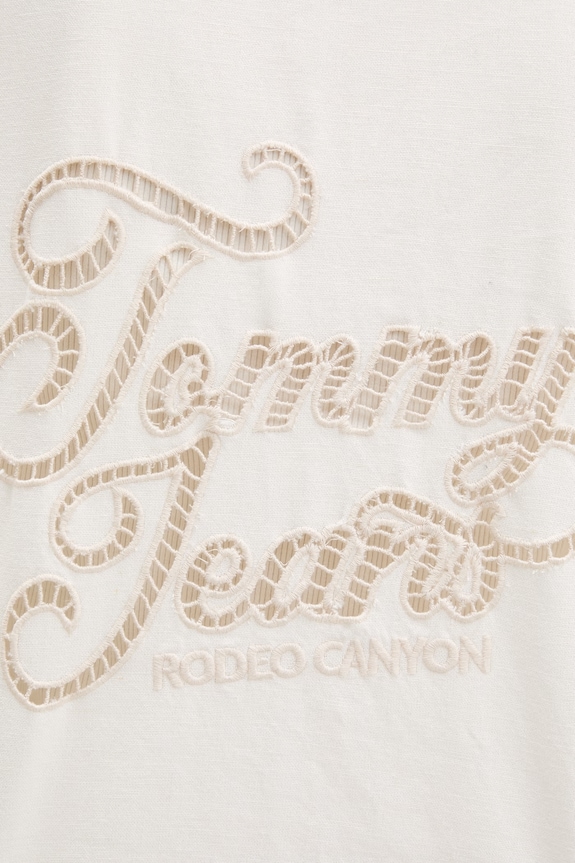 Tommy Jeans koszula damska z dodatkiem lnu DW0DW22214 beżowy