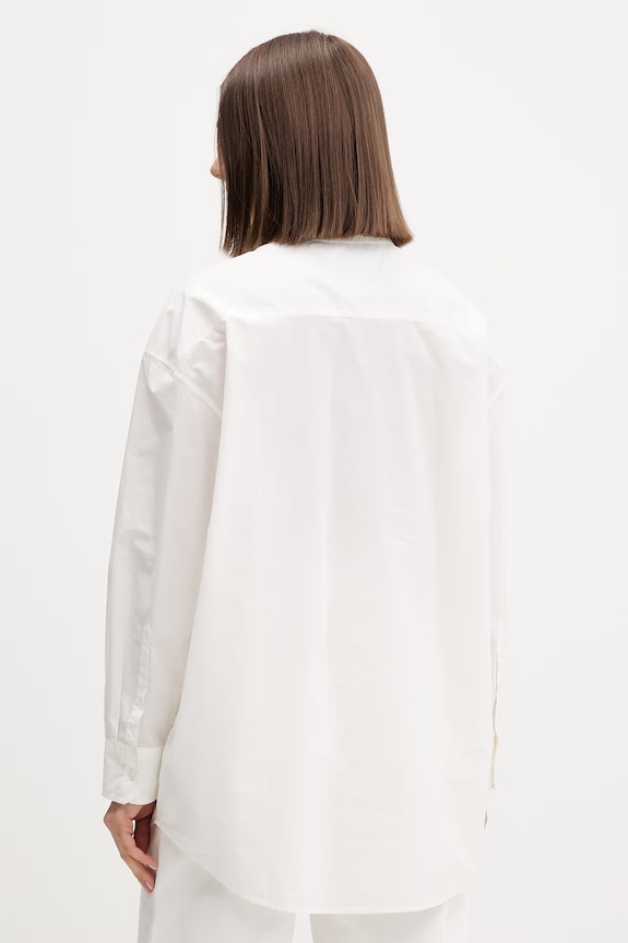 Oblečenie Tommy Jeans košeľová blúzka dámska bavlnená DW0DW22218 béžová
