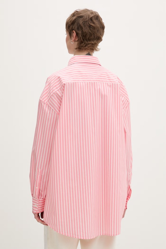 Abbigliamento Tommy Jeans camicia da donna in cotone DW0DW22218 rosa