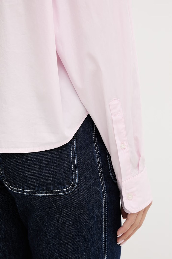Tommy Jeans cămașă pentru femei, din bumbac DW0DW22766 roz