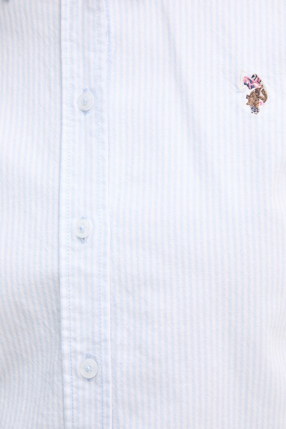 U.S. Polo Assn. cămașă STRIPE STRETCH CLASSIC FIT OXFORD WUP1416 albastru