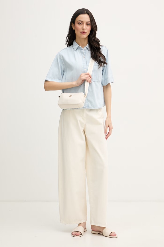 Tommy Hilfiger košeľa dámska rifľová WW0WW49573 modrá SS26