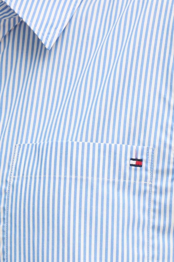 Tommy Hilfiger košeľa dámska bavlnená WW0WW48899 modrá