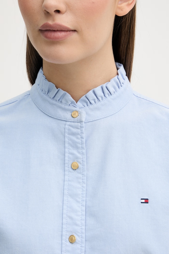 Tommy Hilfiger cămașă pentru femei, din bumbac WW0WW48914 albastru