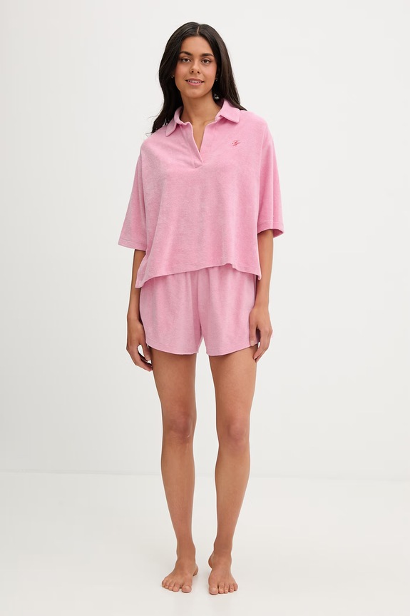 Tommy Hilfiger polo tričko dámske SUMMER UW0UW06471 ružová SS26