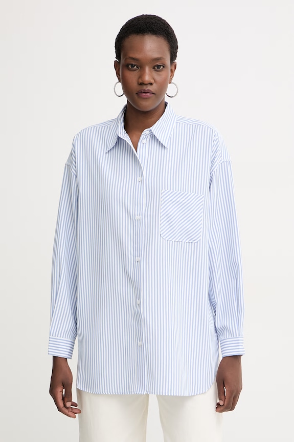 Armani Exchange cămașă pentru femei albastru XW002034.AF21535