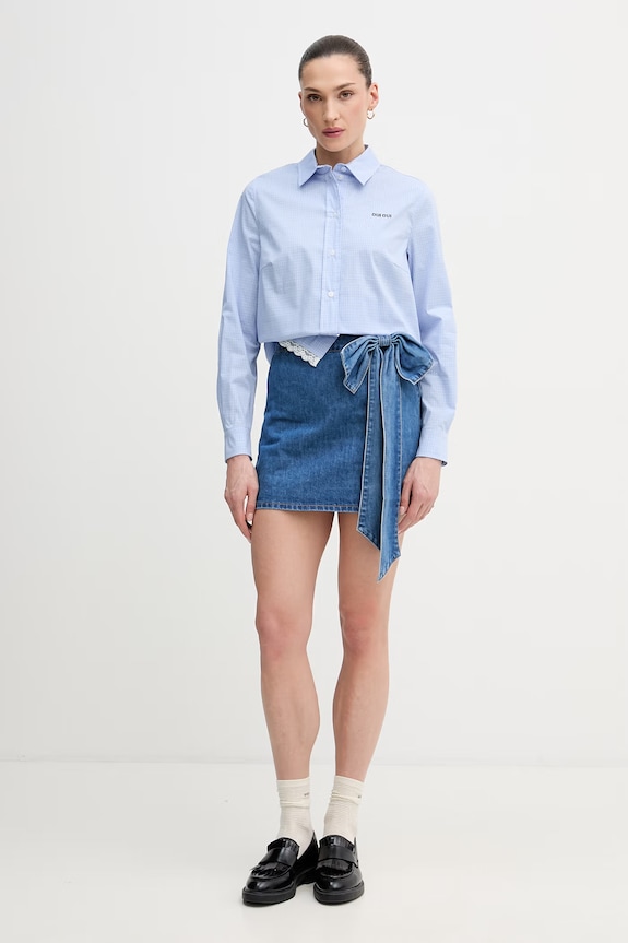 Сорочка OUI 97791 блакитний SS26