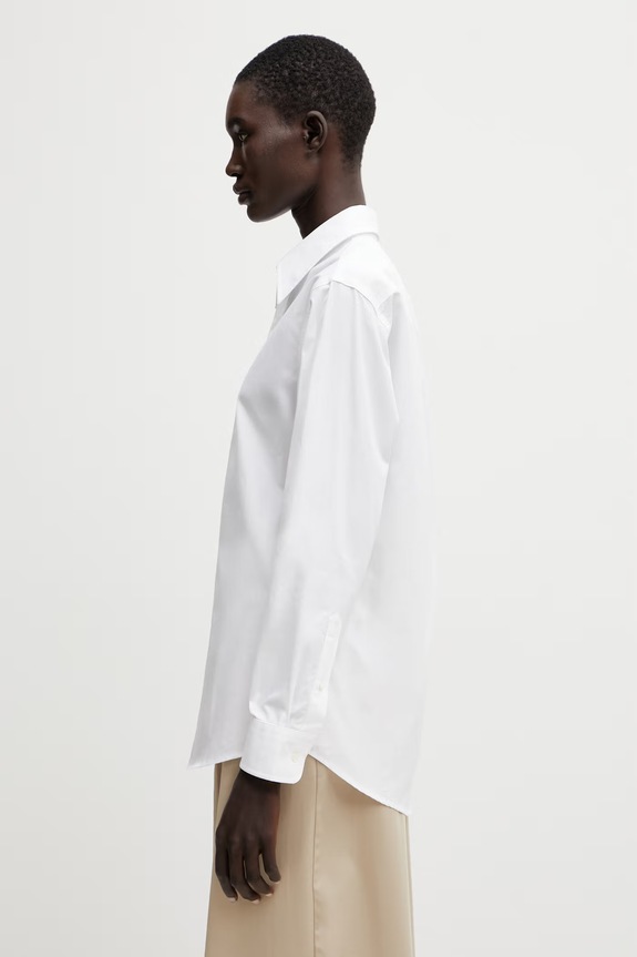 A.P.C. koszula bawełniana damska COHLE.F12650 biały SS26