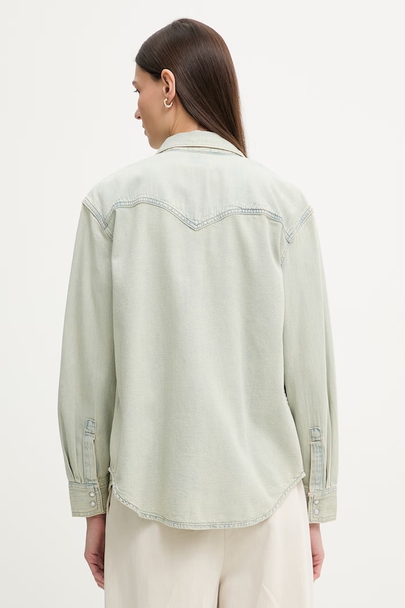 Oblečenie Levi's košeľa dámska rifľová TEODORA WESTERN A7244.0080 modrá